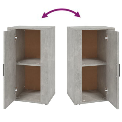 Aparador 40x33x70 cm madeira processada cinza cimento