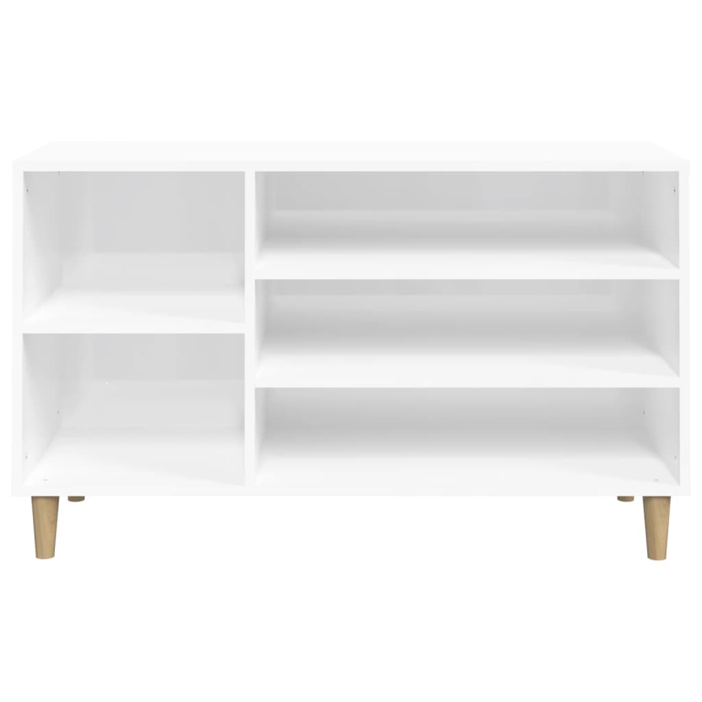 Sapateira 102x36x60 cm derivados de madeira branco brilhante