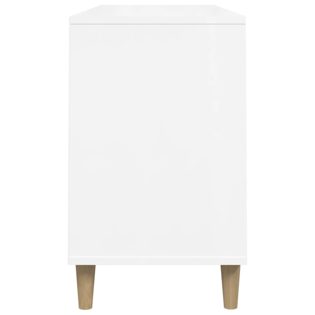 Sapateira 102x36x60 cm derivados de madeira branco brilhante