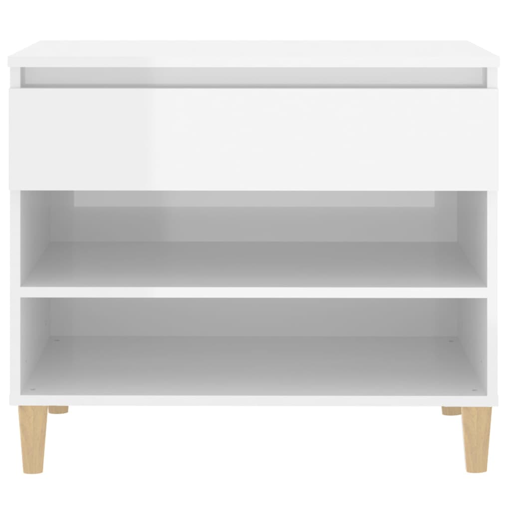 Sapateira 70x36x60 cm derivados de madeira branco brilhante