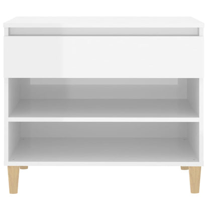Sapateira 70x36x60 cm derivados de madeira branco brilhante