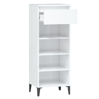 Sapateira 40x36x105 cm derivados de madeira branco brilhante