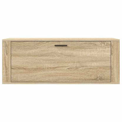 Sapateira parede 100x35x38 cm derivados madeira carvalho sonoma