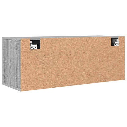 Sapateira de parede 100x35x38 cm derivados madeira cinza sonoma