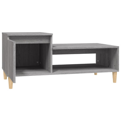 Mesa de centro 100x50x45 cm derivados madeira cinzento sonoma