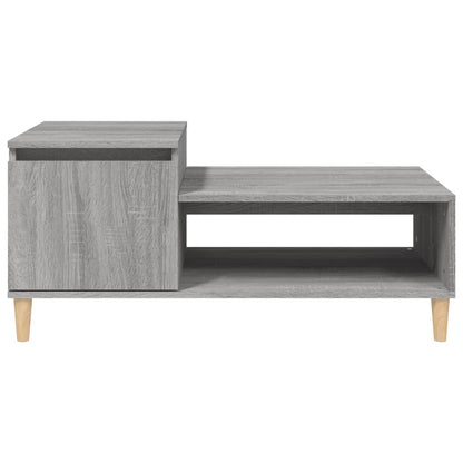 Mesa de centro 100x50x45 cm derivados madeira cinzento sonoma