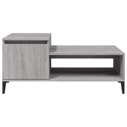 Mesa de centro 100x50x45 cm derivados madeira cinzento sonoma