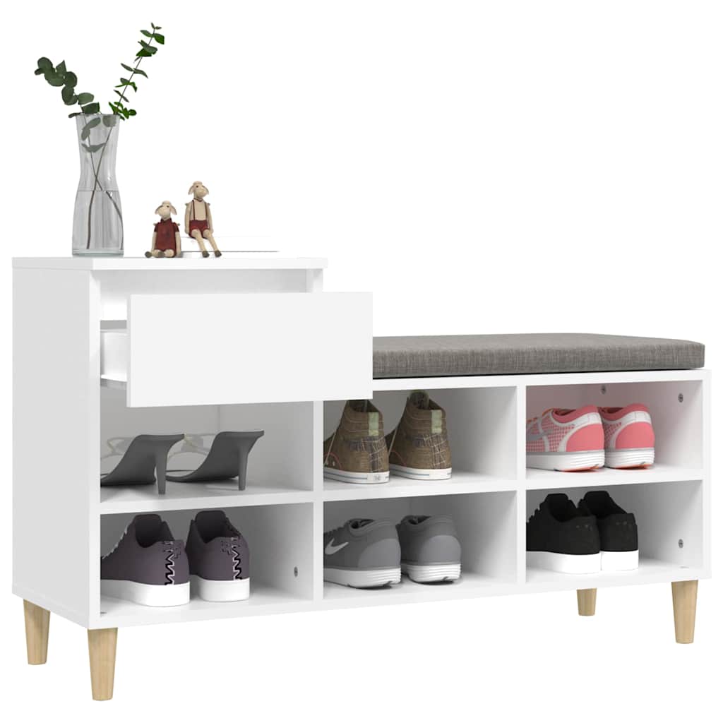 Sapateira 102x36x60 cm derivados de madeira branco