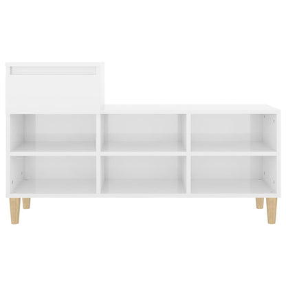 Sapateira 102x36x60 cm derivados de madeira branco brilhante