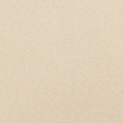 Cabeceira de cama c/ abas tecido 83x16x118/128 cm creme
