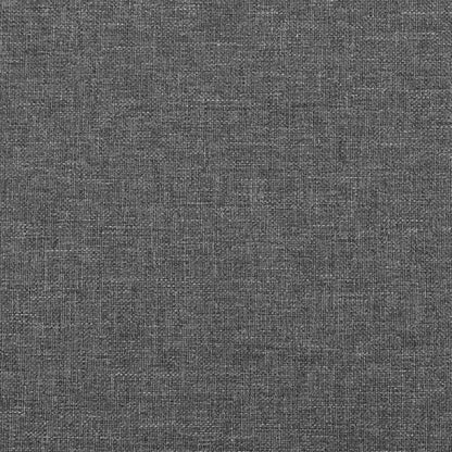 Cabeceira cama c/ abas tecido 163x16x118/128 cm cinzento-escuro