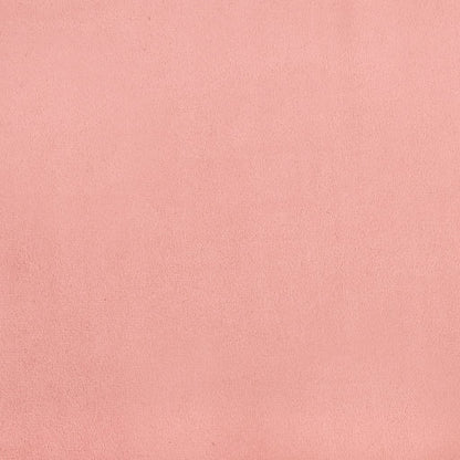 Cabeceira cama c/ abas veludo 163x16x118/128 cm rosa