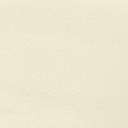 Cabeceira cama c/ abas couro artificial 147x16x118/128 cm creme