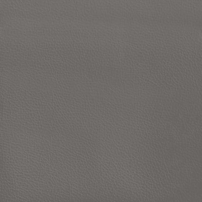 Cabeceira cama c/ abas couro artif. 163x16x118/128 cm cinzento