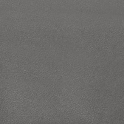 Cabeceira cama c/ abas couro artif. 203x16x118/128 cm cinzento