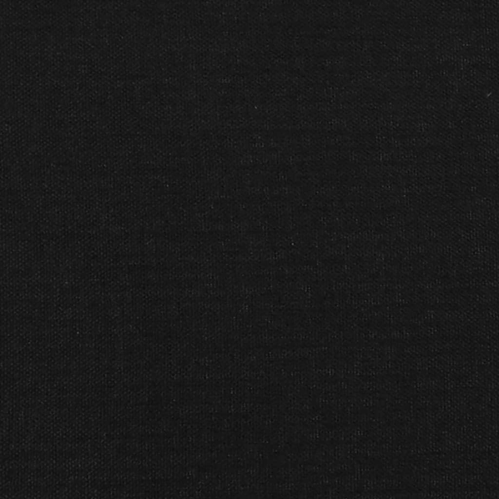 Cabeceira de cama c/ abas tecido 103x16x118/128 cm preto