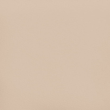 Cabeceira cama c/ abas couro artif. 203x16x118/128cm cappuccino