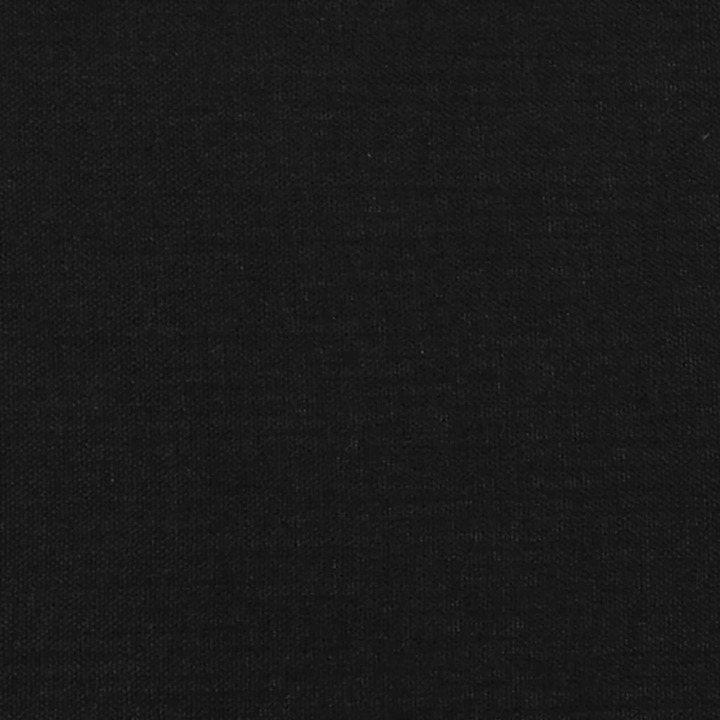 Cabeceira de cama c/ abas tecido 93x16x118/128 cm preto