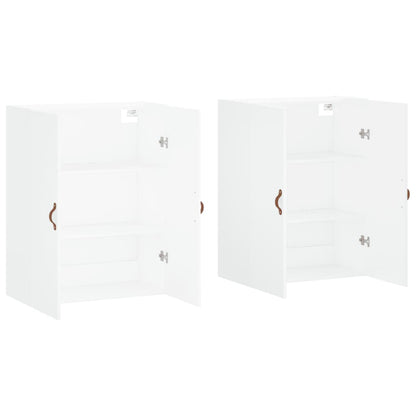 Armários de parede 2 pcs 69,5x34x90 cm branco