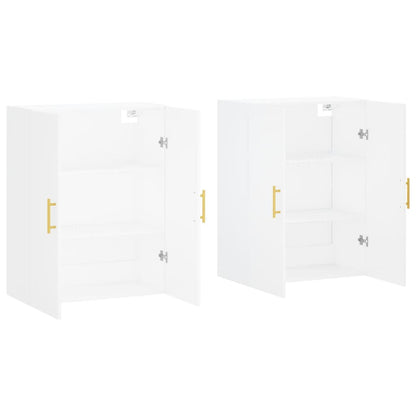 Armários de parede 2 pcs 69,5x34x90 cm branco