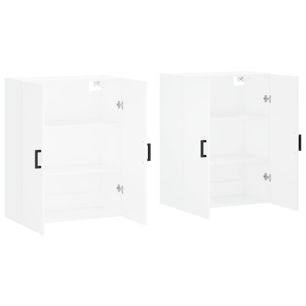 Armários de parede 2 pcs 69,5x34x90 cm branco