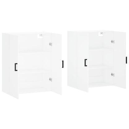 Armários de parede 2 pcs 69,5x34x90 cm branco