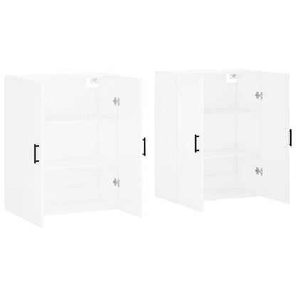 Armários de parede 2 pcs 69,5x34x90 cm branco
