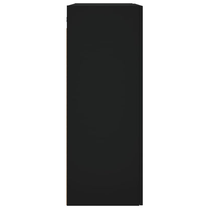 Armários de parede 2 pcs 69,5x34x90 cm preto