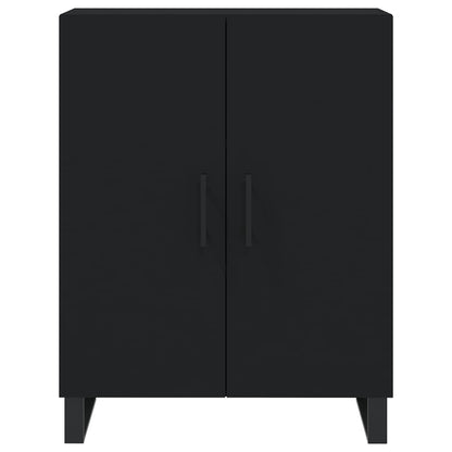 Armário alto 69,5x34x180 cm derivados de madeira preto