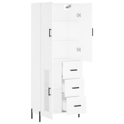 Armário alto 69,5x34x180 cm derivados de madeira branco