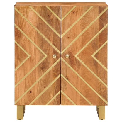 Móvel de apoio 60x33,5x75 cm mangueira maciça castanho e preto