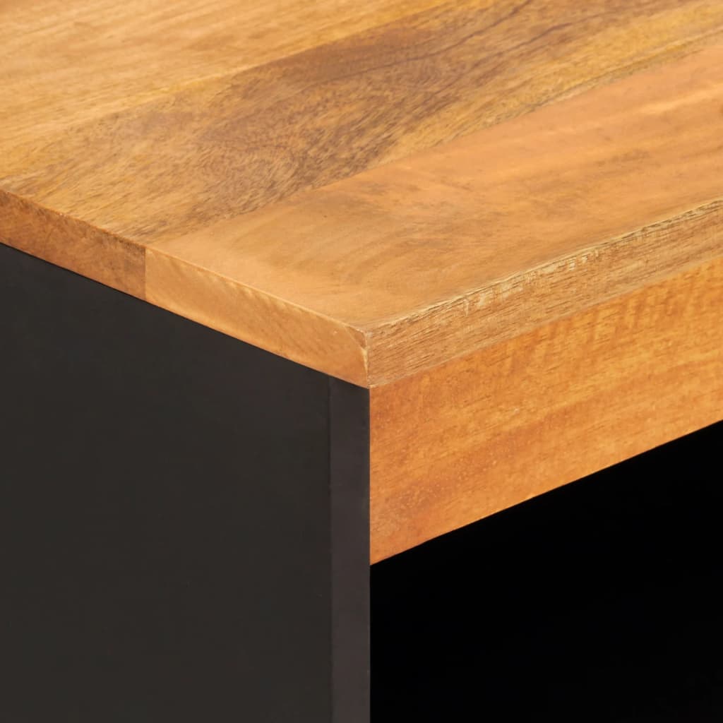 Móvel de apoio 60x33,5x75 cm mangueira maciça castanho e preto