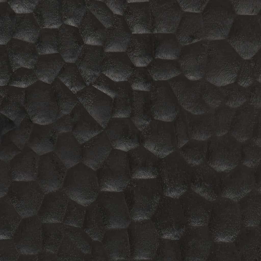 Móvel de TV madeira de mangueira maciça preto