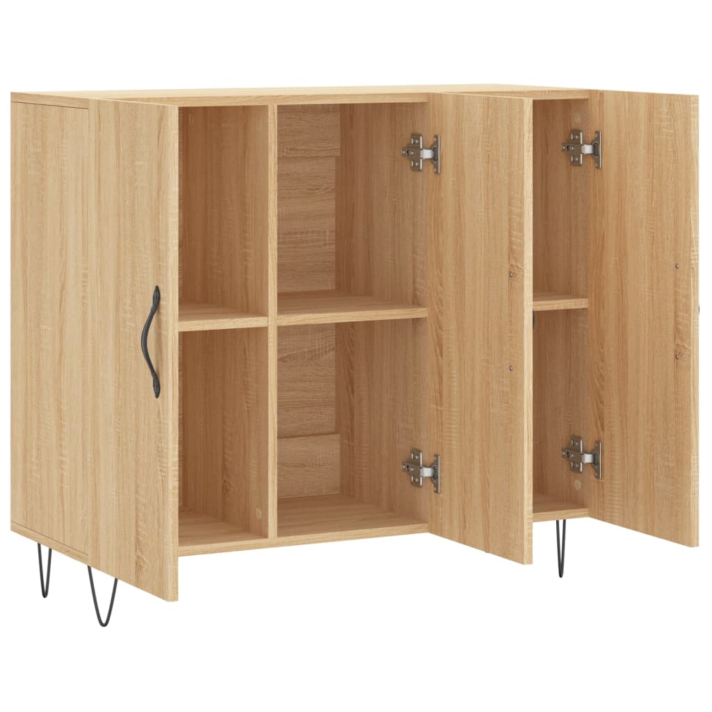 Aparador 90x34x80 cm madeira processada cor carvalho sonoma