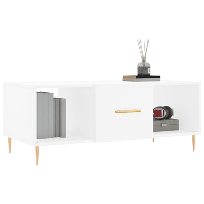 Mesa de centro 102x50x40 cm madeira processada branco