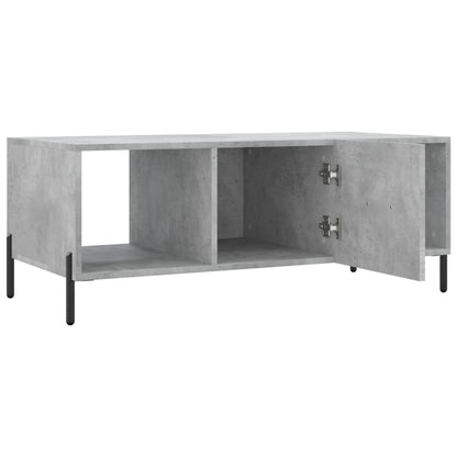 Mesa de centro 102x50x40 cm madeira processada cinza cimento