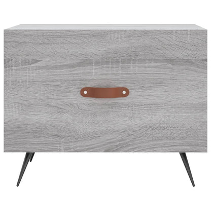 Mesas de centro 2 pcs 50x50x40 cm madeira proc. sonoma cinza