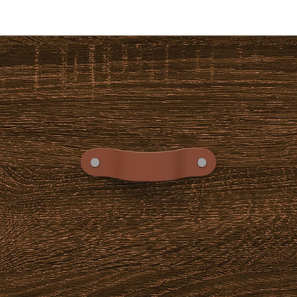 Mesa centro 2 pcs 50x50x40 cm madeira proc. carvalho castanho
