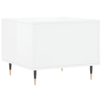 Mesas de centro 2 pcs 50x50x40 cm branco brilhante