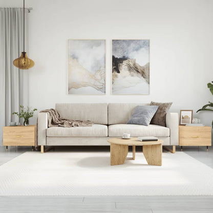 Mesas de centro 2 pcs 50x50x40cm deriv. madeira carvalho sonoma