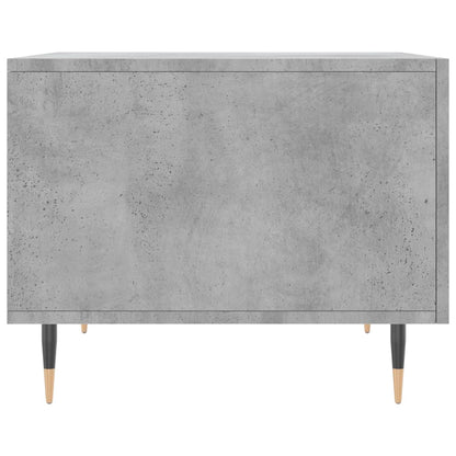 Mesa de centro 50x50x40 cm madeira processada cinza cimento