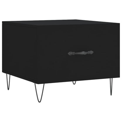 Mesas de centro 2 pcs 50x50x40 cm madeira processada preto