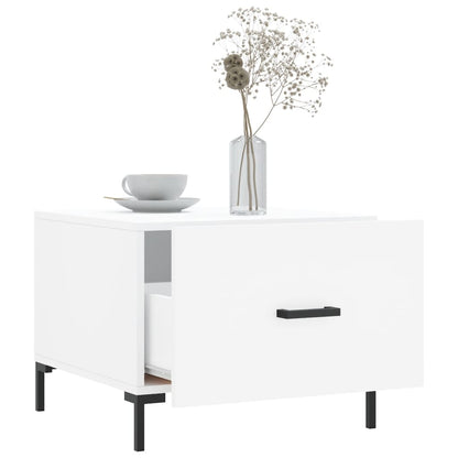 Mesa de centro 50x50x40 cm derivados de madeira branco