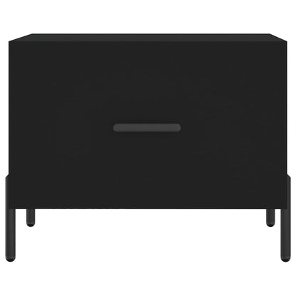 Mesas de centro 2 pcs 50x50x40 cm madeira processada preto