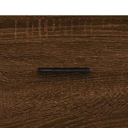 Mesa centro 2 pcs 50x50x40 cm madeira proc. carvalho castanho