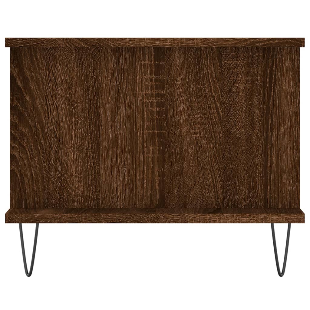 Mesa centro 90x50x40 cm derivados de madeira carvalho castanho