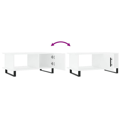 Mesa de centro 90x50x40 cm madeira processada branco