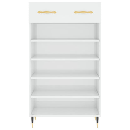 Sapateira 60x35x105 cm derivados de madeira branco brilhante