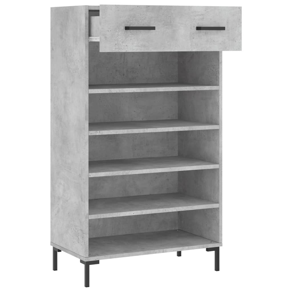 Sapateira 60x35x105 cm derivados de madeira cinzento cimento