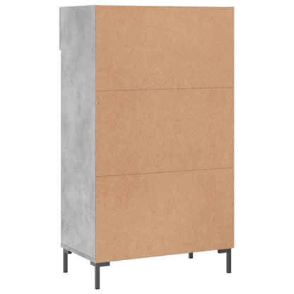 Sapateira 60x35x105 cm derivados de madeira cinzento cimento